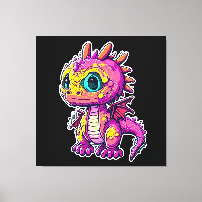 Toile Dinosaure bébé adorable | Jurassic Joy (Recto)