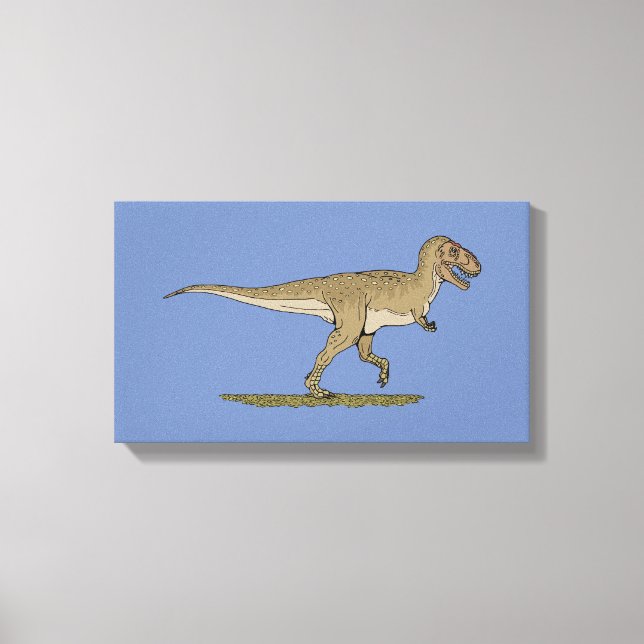 Toile Dinosaure crétacé Tyrannosaurus rex (Recto)