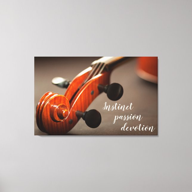 Toile d'inspiration pour la tête de violon (Recto)