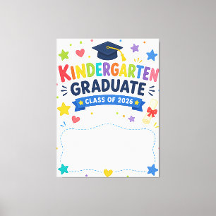 Toile Diplômé de maternelle personnalisé Promotion 2026