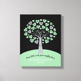 Toile DIPLÔME DES ENSEIGNANTS CADEAU Arbre mémoire conse