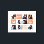 Toile Diplôme photo géométrique cadeau personnalisé<br><div class="desc">Géométrique remise de diplômes photo cadeau personnalisé. La couleur peut être changée. Partie d'une collection.</div>