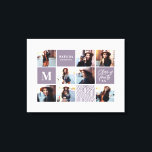 Toile Diplôme photo géométrique cadeau personnalisé<br><div class="desc">Géométrique remise de diplômes photo cadeau personnalisé. La couleur peut être changée. Partie d'une collection.</div>