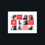 Toile Diplôme photo géométrique cadeau personnalisé<br><div class="desc">Géométrique remise de diplômes photo cadeau personnalisé. La couleur peut être changée. Partie d'une collection.</div>