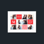 Toile Diplôme photo géométrique cadeau personnalisé<br><div class="desc">Géométrique remise de diplômes photo cadeau personnalisé. La couleur peut être changée. Partie d'une collection.</div>