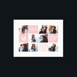 Toile Diplôme photo géométrique cadeau personnalisé<br><div class="desc">Géométrique remise de diplômes photo cadeau personnalisé. La couleur peut être changée. Partie d'une collection.</div>