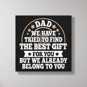 Toile Dire de papa drôle Graphique Vintage Papa Père