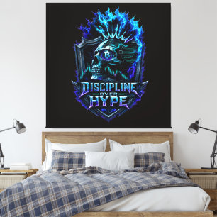 Toile Discipline Plutôt que Battage Bitcoin Crypto État 
