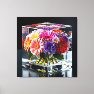 Toile Disposition Floral Vibrant