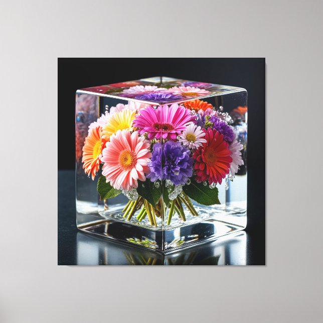 Toile Disposition Floral Vibrant (Recto)