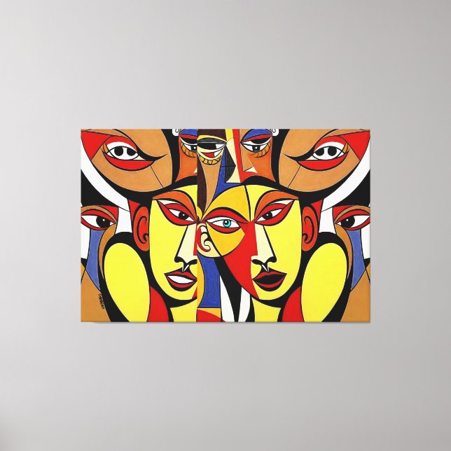 Toile Dissences, art cubiste (Recto)