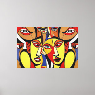 Toile Dissences, art cubiste