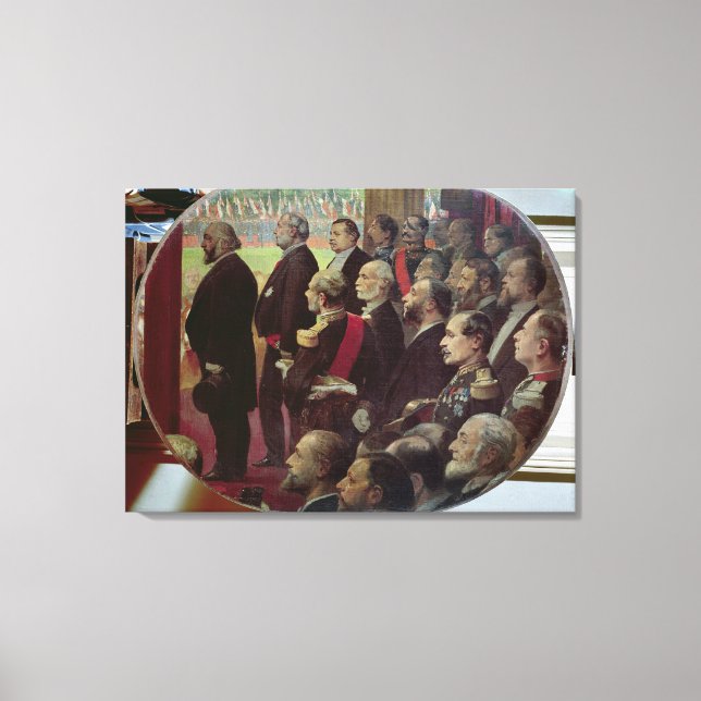 Toile Distribution des drapeaux, 14 juillet 1880 (Recto)