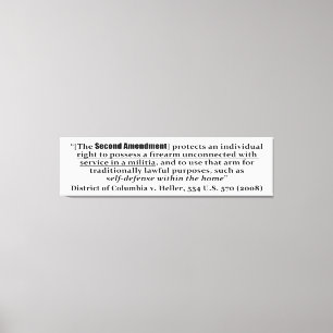 Toile District of Columbia v Heller, 554 U.S. 570 2008