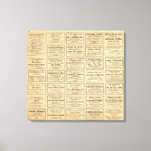 Toile Diverses annonces d'huile