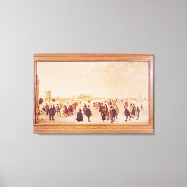 Toile Divertissement sur la glace (Recto)