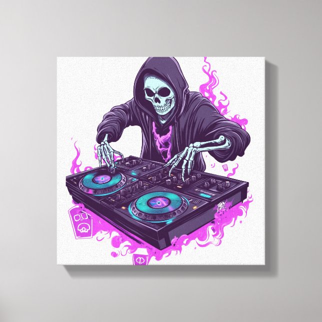Toile DJ squelette (Recto)
