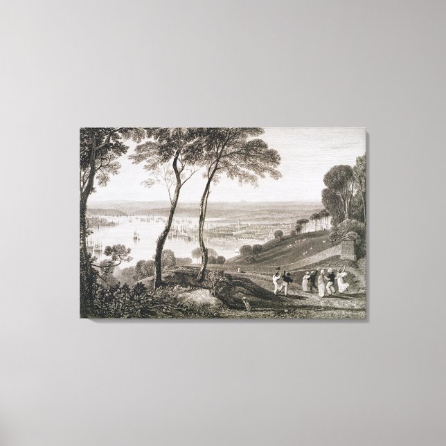 Toile Dock Plymouth du Mont Edgecombe, de Cooke's (Recto)