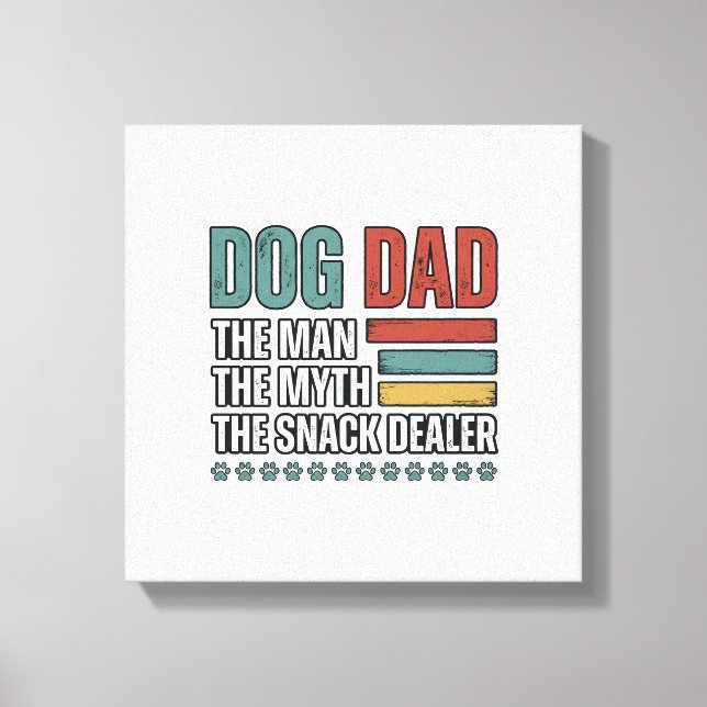 Toile Dog Dad The Snack Dealer Vintage Paw Print Shirt_1 (Recto)