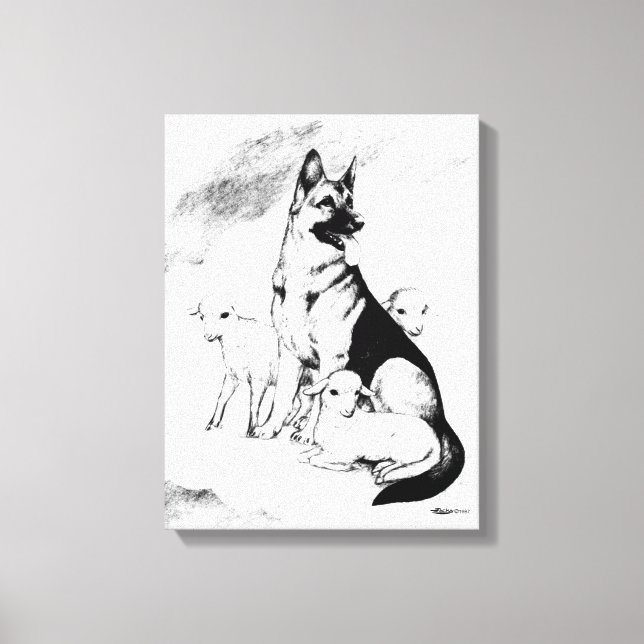 Toile Dog Heaven (Recto)