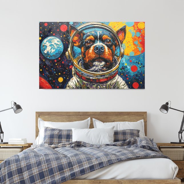 TOILE DOGS IN SPACE-15 (Insitu(Chambre))