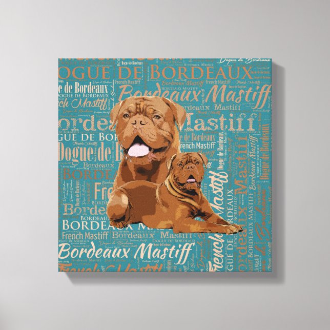 Toile Dogue de Bordeaux - Mastiff (Recto)