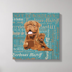 Toile Dogue de Bordeaux - mastiff français