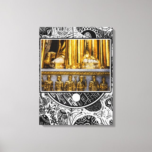 Toile Doigts de pied en or  (Recto)