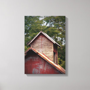 Toile Dôme de grange avec peinture décolorée