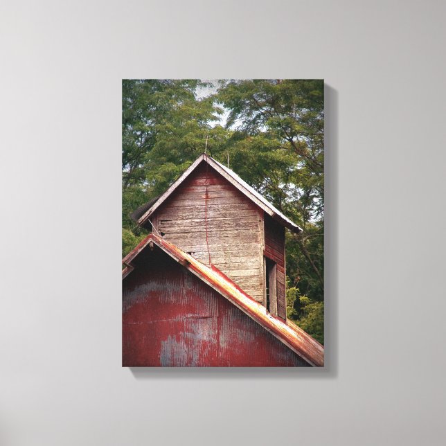 Toile Dôme de grange avec peinture décolorée (Recto)