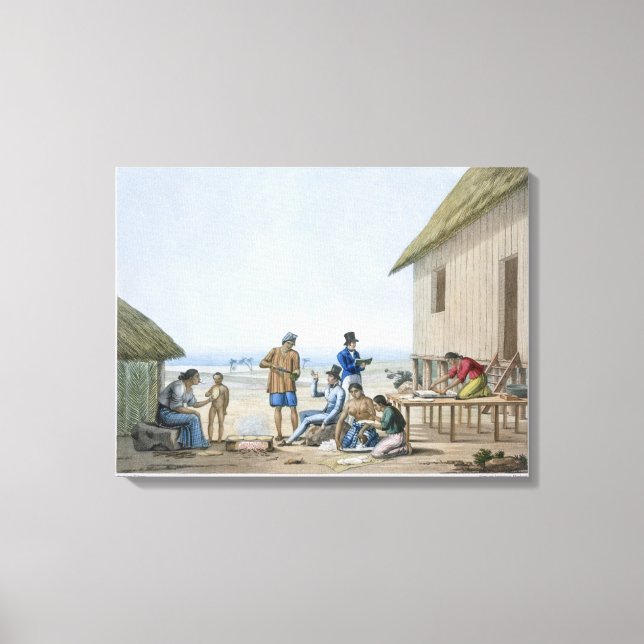 Toile domestic occupations, agagna, guam, philippines, f (Recto)