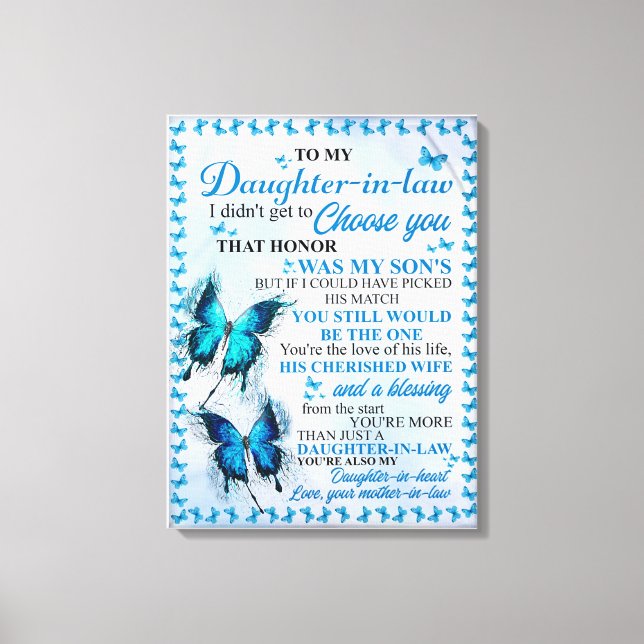 Toile Don de belle-mère pour belle-fille (Recto)