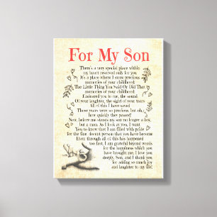 Toile Don Son Pour Mon Fils Merci D'Avoir Ajouté Tant