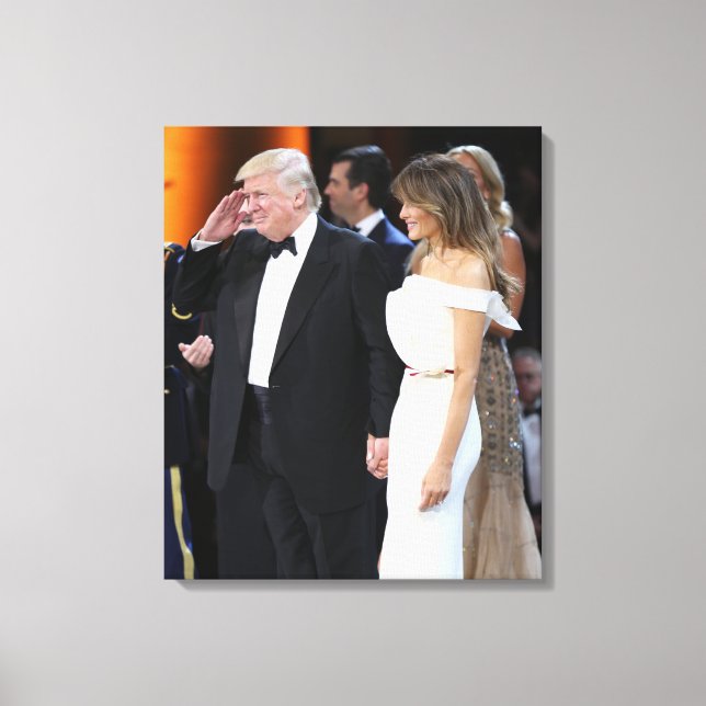 Toile Donald & Melania Trump à l'investiture (Recto)