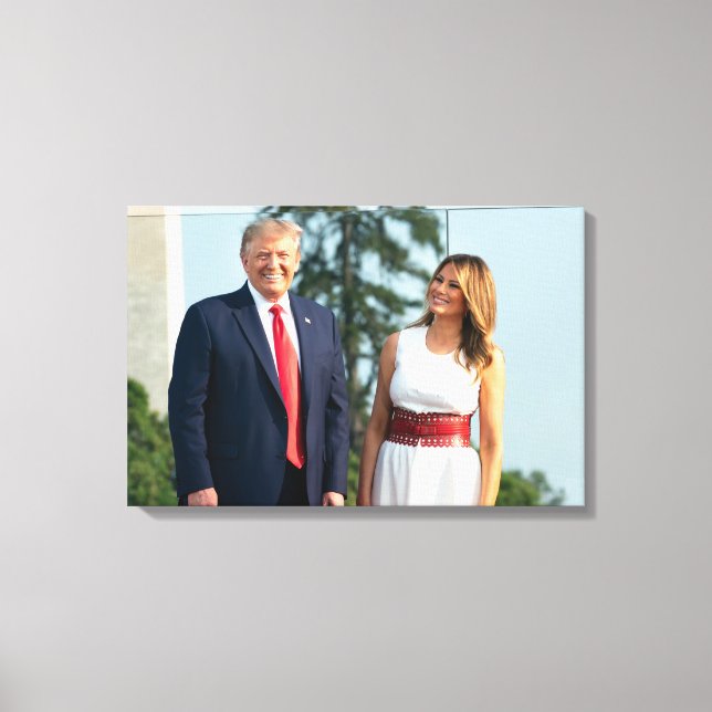 Toile Donald Trump & Melania 4 juillet 2020 (Recto)
