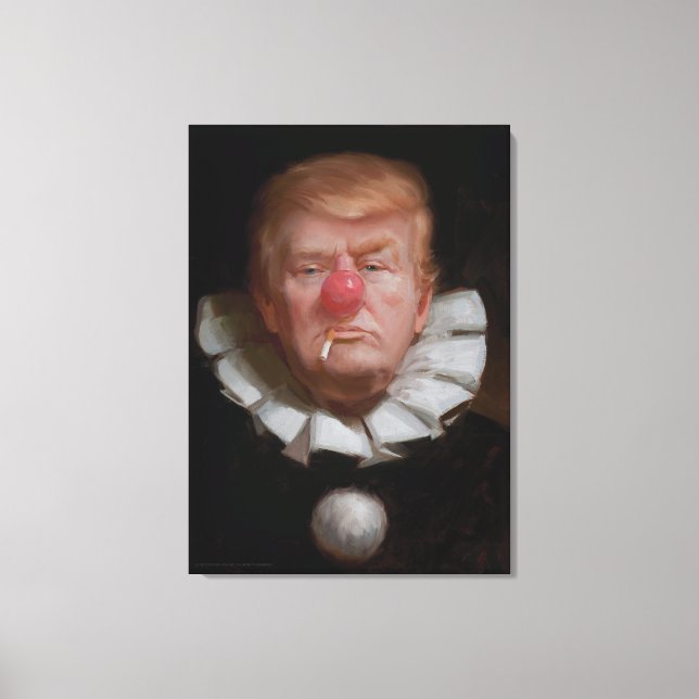 Toile Donald Trump Peinture clown par Tony Pro (Recto)