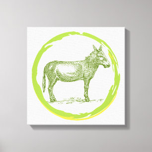Toile Donkey vintage