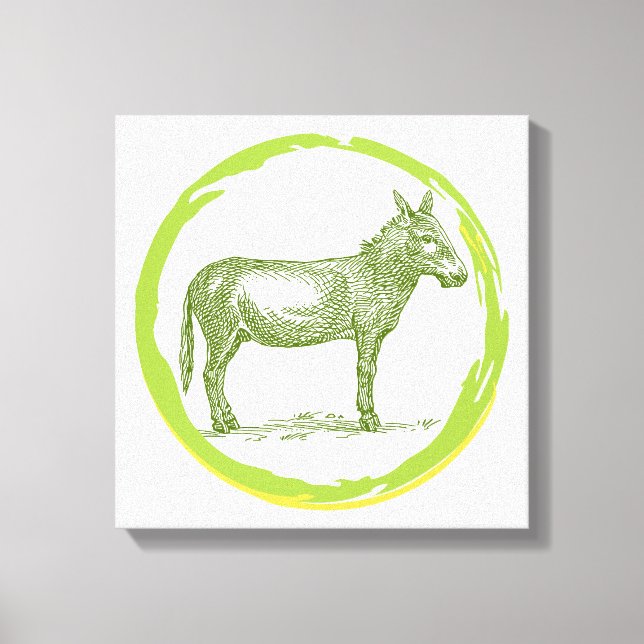 Toile Donkey vintage (Recto)