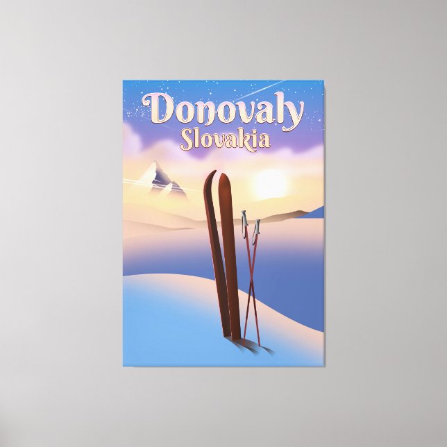 Toile Donovaly Slovaquie poster de ski. (Recto)