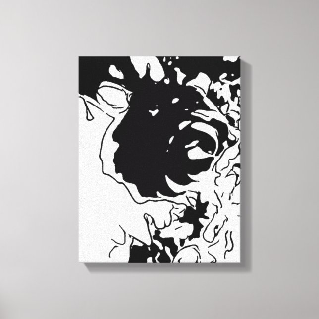 Toile Doodle de fleurs (Recto)