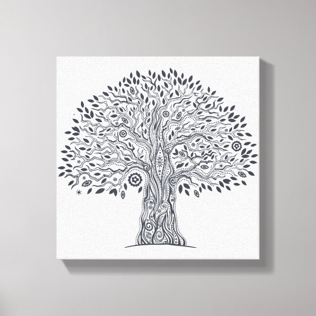 Toile Doodle de l'arbre de vie 6 (Recto)