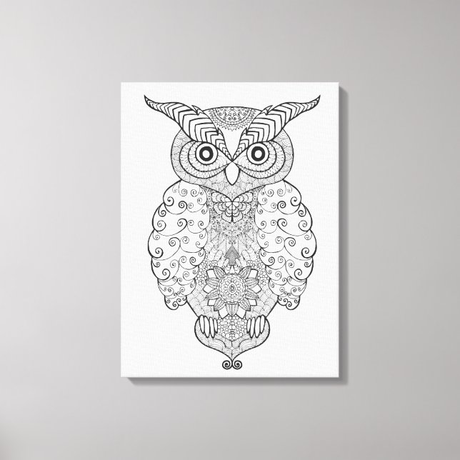 Toile Doodle Owl 6 (Recto)