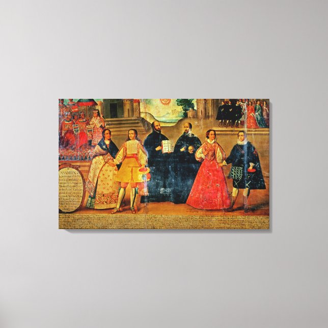 Toile Double mariage entre deux femmes inca (Recto)