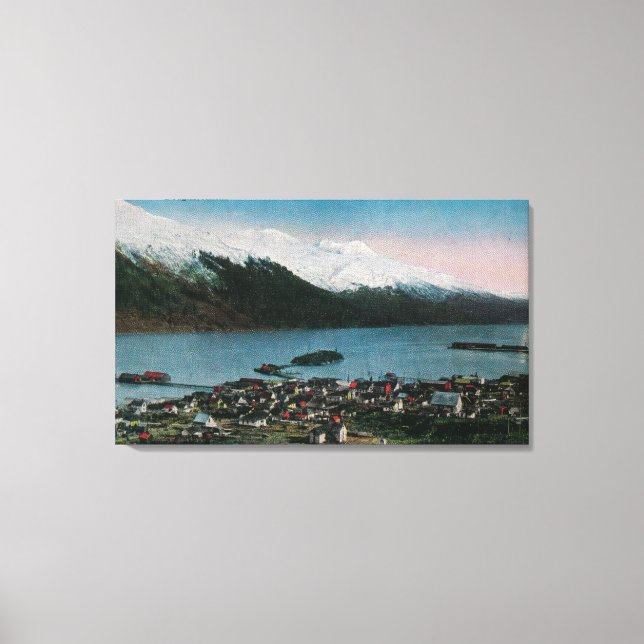 Toile Douglas, Alaska Town ViewDouglas, AK (Recto)