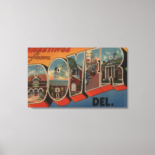 Toile Douvres, DelawareGrandes lettres ScènesDover, DE