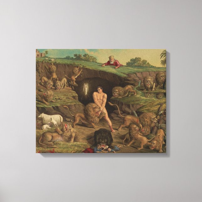 Toile Douze tentations Daniel dans le Den des Lions (187 (Recto)