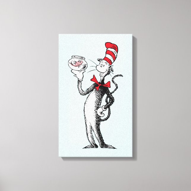 Toile Dr Seuss | Chat dans le Casquette & Krinklebine (Recto)