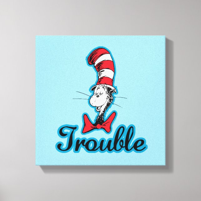 Toile Dr Seuss | Chat dans le problème du Casquette (Recto)