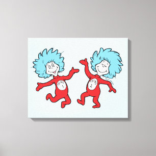Toile Dr. Seuss Chose 1 et Chose 2 Personnage