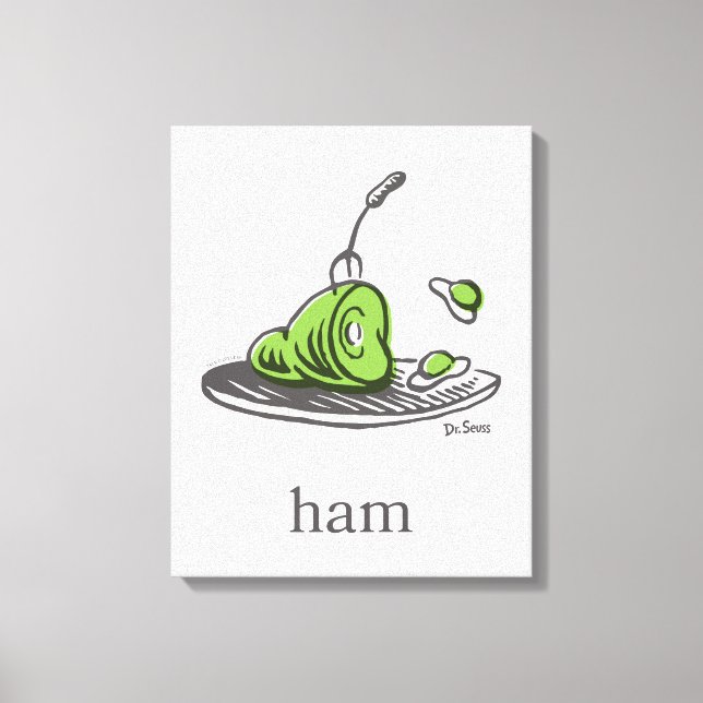 Toile Dr. Seuss | Les Œufs verts au jambon (Recto)